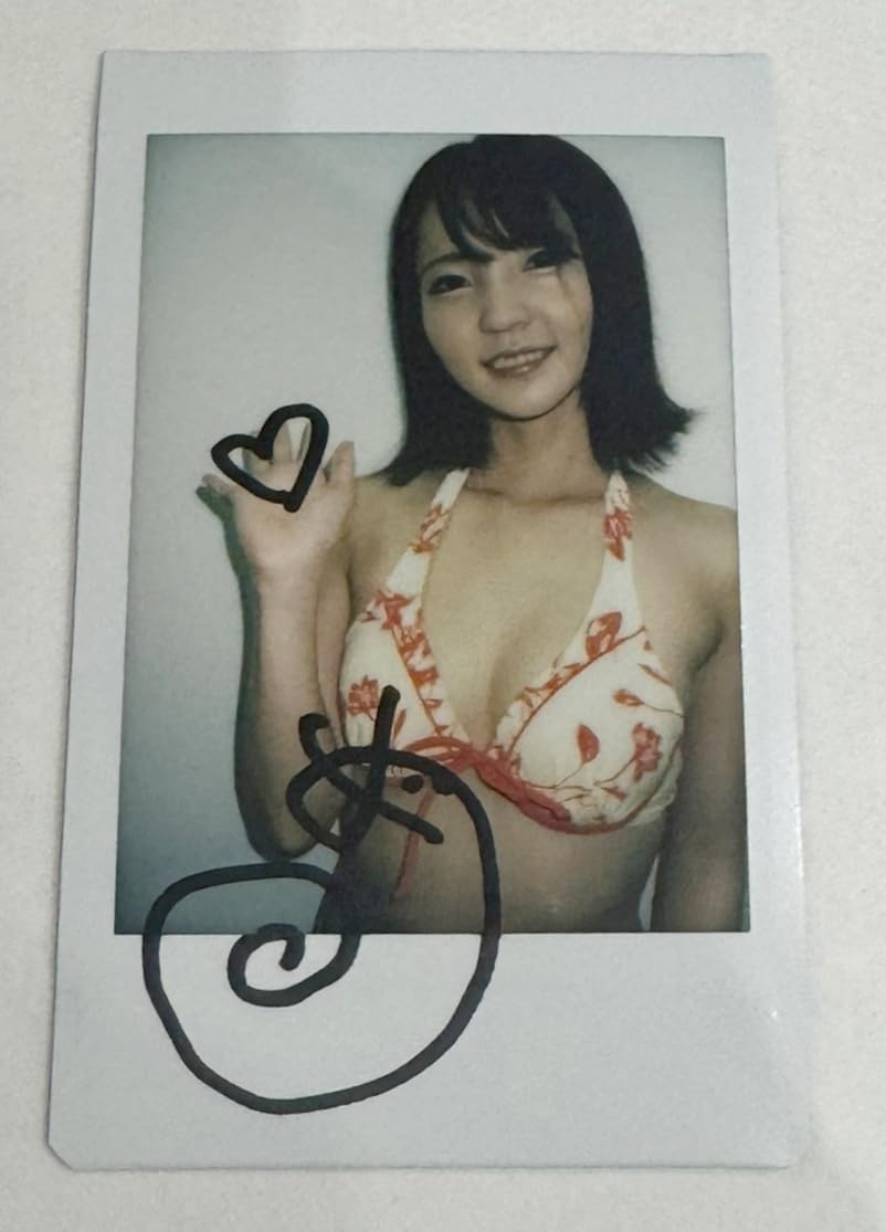美ノ嶋めぐり サイン　チェキ　セクシー　ビキニ　黒　ブラック 美ノ嶋めぐり サイン チェキ セクシー ビキニ 黒 ブラック